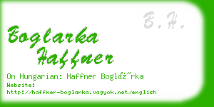 boglarka haffner business card